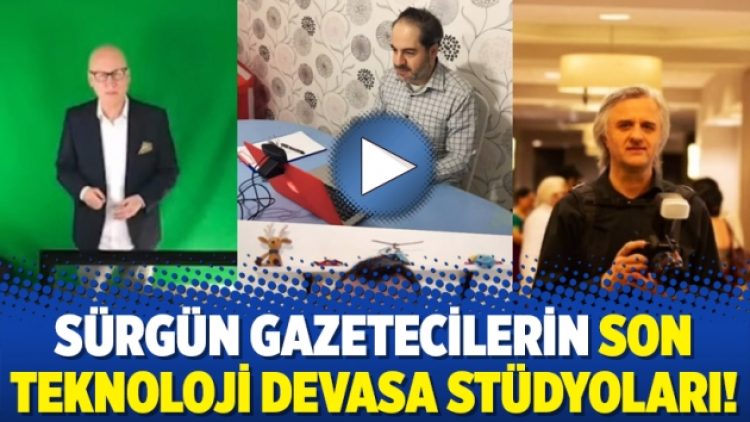 Sürgün gazetecilerin son teknoloji devasa stüdyoları!
