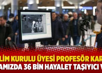 Bilim Kurulu üyesi Profesör Kara: Aramızda 36 bin hayalet taşıyıcı var