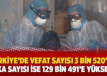 Türkiye’de vefat sayısı 3 bin 520’ye; vaka sayısı ise 129 bin 491’e yükseldi