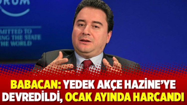 Babacan: Yedek akçe Hazine’ye devredildi, Ocak ayında harcandı
