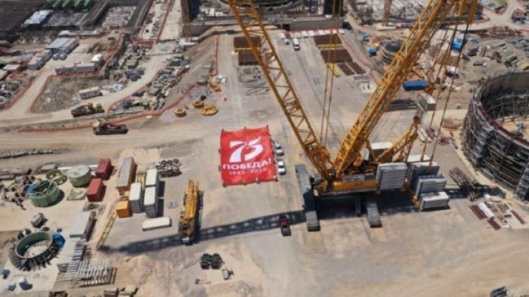 ‘Yerli ve milli’ nükleer santralde Sovyetler’in 75. yıl zaferi kutlandı