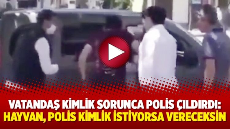 Vatandaş kimlik sorunca polis çıldırdı: Hayvan, polis kimlik istiyorsa vereceksin