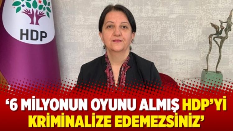 ‘6 milyonun oyunu almış HDP’yi kriminalize edemezsiniz’
