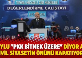 Soylu “PKK bitmek üzere” diyor ama sivil siyasetin önünü kapatıyor