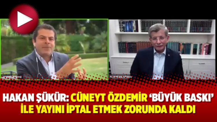 Hakan Şükür: Cüneyt Özdemir ‘büyük baskı’ ile yayını iptal etmek zorunda kaldı