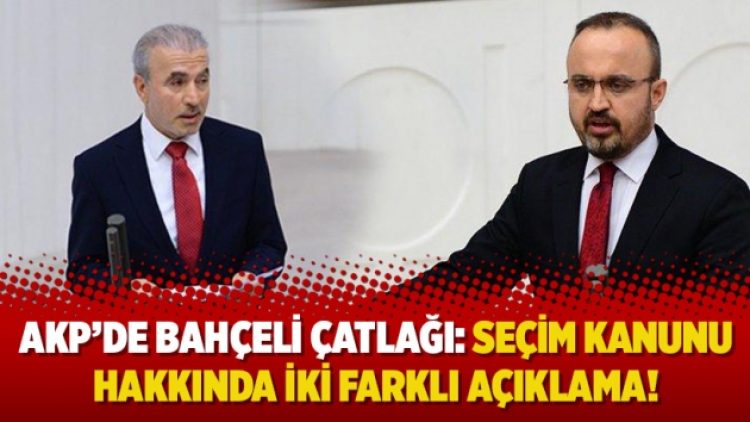 AKP’de Bahçeli çatlağı: Seçim Kanunu hakkında iki farklı açıklama!