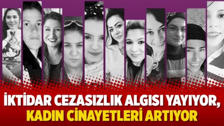 İktidar cezasızlık algısı yayıyor, kadın cinayetleri artıyor