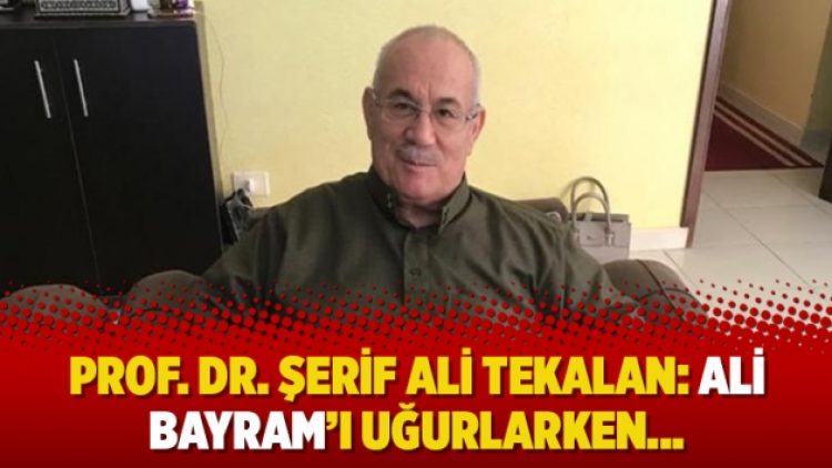 Ali Bayram’ı uğurlarken…