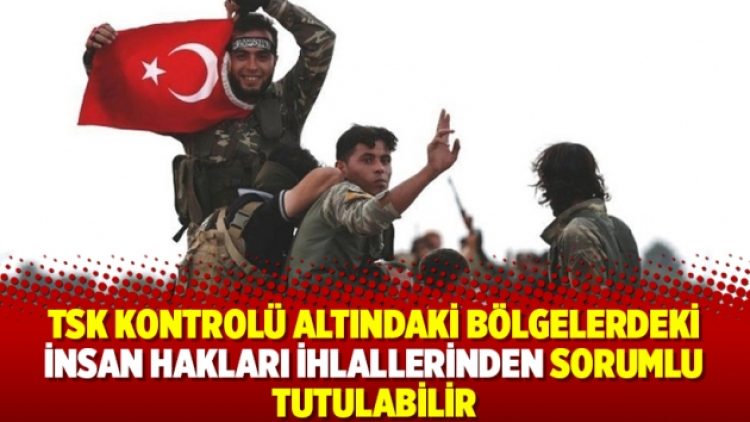 TSK kontrolü altındaki bölgelerdeki insan hakları ihlallerinden sorumlu tutulabilir