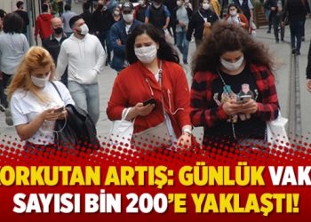 Günlük vaka sayısı bin 200’e yaklaştı!