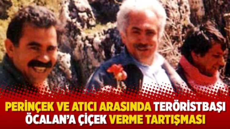 Doğu Perinçek ve Aytuğ Atıcı arasında teröristbaşı Öcalan’a çiçek verme tartışması