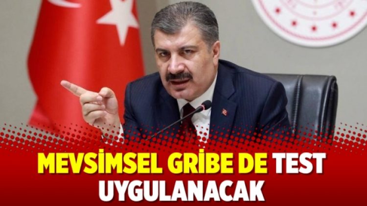 Mevsimsel gribe de test uygulanacak