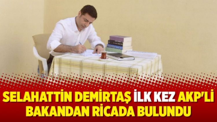 Selahattin Demirtaş ilk kez AKP’li bakandan ricada bulundu
