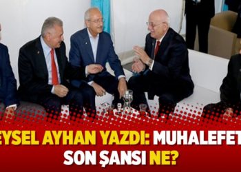 Veysel Ayhan yazdı: Muhalefetin son şansı ne?