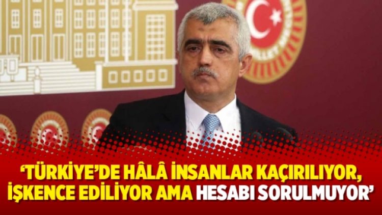 Gergerlioğlu: Türkiye’de hâlâ insanlar kaçırılıyor, işkence ediliyor ama hesabı sorulmuyor