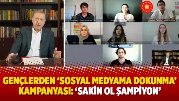 Gençlerden ‘Sosyal medyama dokunma’ kampanyası: ‘Sakin ol şampiyon’