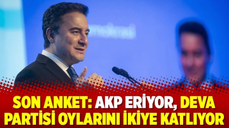 Son anket: AKP eriyor, DEVA Partisi oylarını ikiye katlıyor