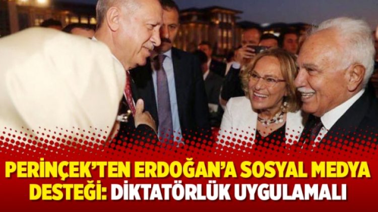 Perinçek’ten Erdoğan’a sosyal medya desteği: Diktatörlük uygulamalı