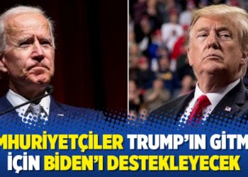 Cumhuriyetçiler Trump’ın gitmesi için Biden’ı destekleyecek