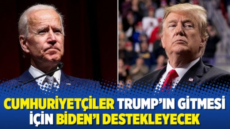 Cumhuriyetçiler Trump’ın gitmesi için Biden’ı destekleyecek