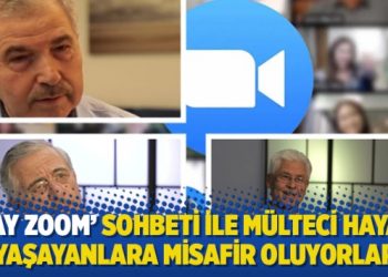 ‘Çay Zoom’ sohbeti İle mülteci hayatı yaşayanlara misafir oluyorlar