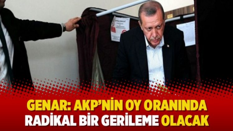 GENAR: AKP’nin oy oranında radikal bir gerileme olacak
