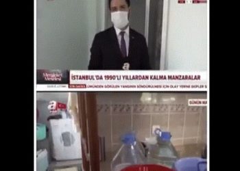 A Haber çamaşır makinesi çalışırken ‘sular kesik’ haberi yaptı!