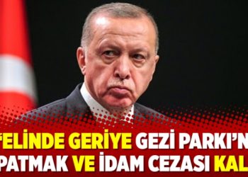 “Elinde geriye Gezi Parkı’nı kapatmak ve idam cezası kaldı”