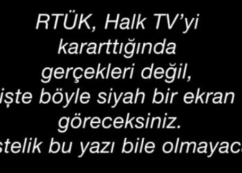 Halk TV, RTÜK’ün cezasını böyle duyurdu: Gerçekleri değil siyah bir ekran göreceksiniz