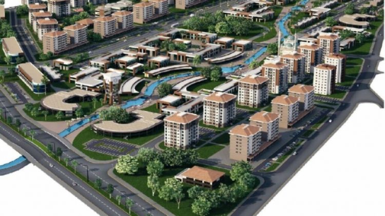 TOKİ evlerinin ortasındaki yeşil alan otel oluyor