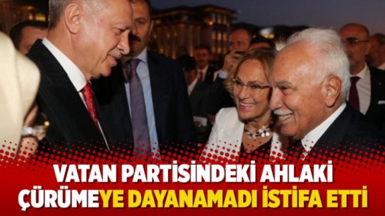 Vatan Partisindeki ahlaki çürümeye dayanamadı istifa etti