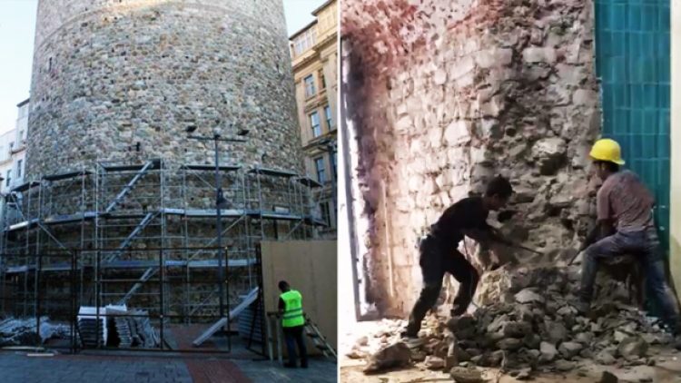 Darbeli matkap skandalından sonra Galata Kulesi için kurulan bilim kurulunun bir üyesi istifa etti