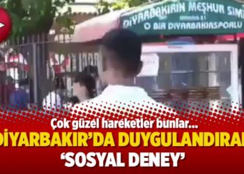 Diyarbakır’da duygulandıran ‘sosyal deney’
