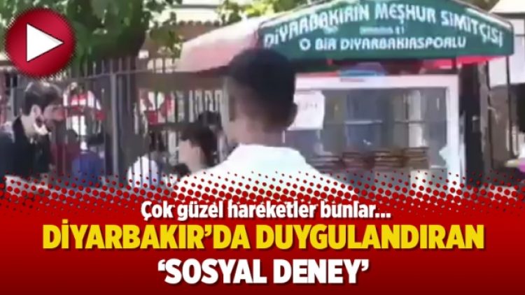 Diyarbakır’da duygulandıran ‘sosyal deney’