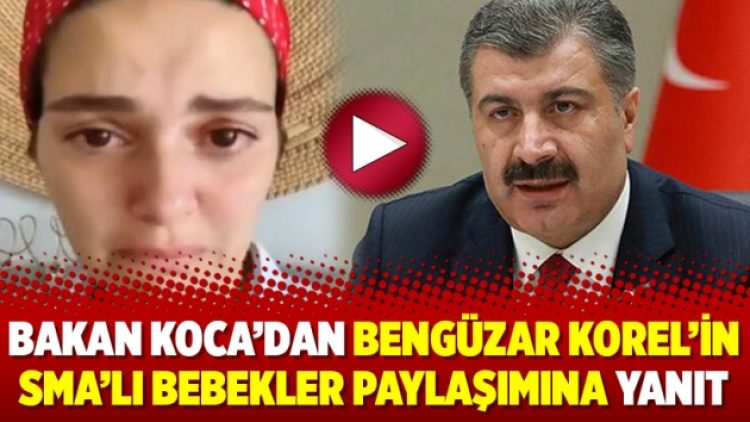 Bakan Koca’dan Bengüzar Korel’in SMA’lı bebekler paylaşımına yanıt