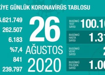 Son 24 saatte bin 313 yeni vaka, 20 can kaybı!