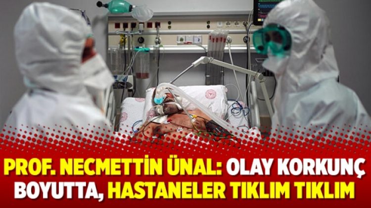 Prof. Necmettin Ünal: ‘Olay korkunç boyutta, hastaneler tıklım tıklım’