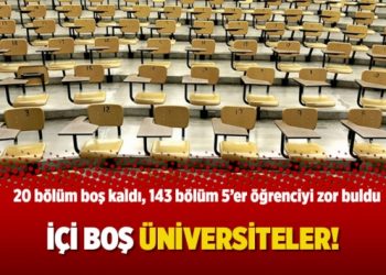 İçi boş üniversiteler!