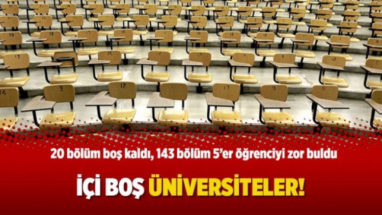 İçi boş üniversiteler!