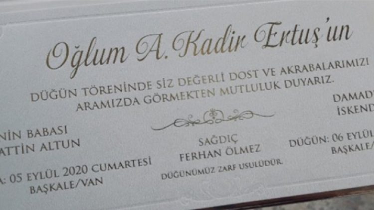 Gelinsiz düğün davetiyesi!