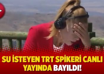 TRT spikeri canlı yayında bayıldı