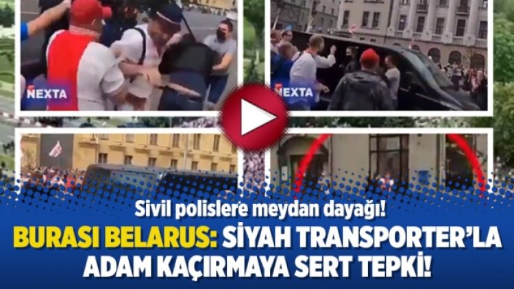 ‘Siyah Transporter’la adam kaçırmaya tepki sert oldu: Sivil polislere meydan dayağı!
