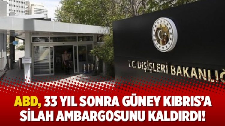 ABD, 33 yıl sonra Güney Kıbrıs’a silah ambargosunu kaldırdı!