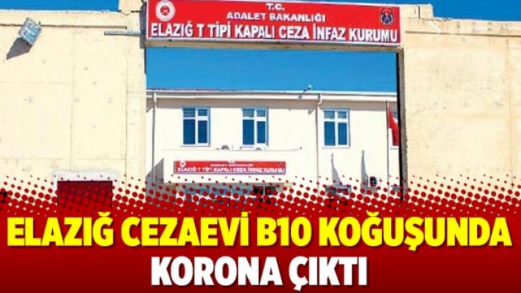 Elazığ Cezaevi B10 koğuşunda korona çıktı