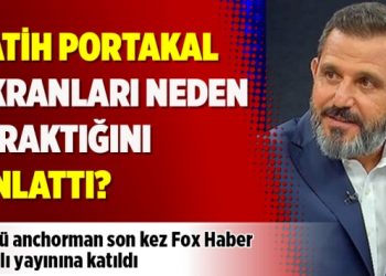 Fatih Portakal ekranları neden bıraktığını FOX Haber canlı yayınında anlattı
