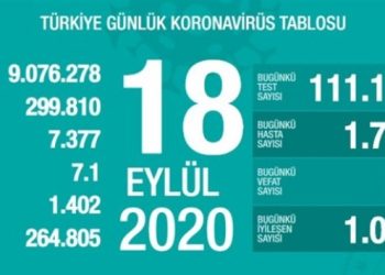 Bin 771 yeni tanı, 62 vefat, bin 402 ağır vaka