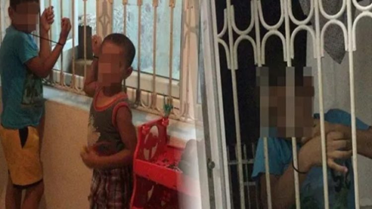 Verdiği borcu alamayınca çocukları kaçırıp, saçlarını kazıdı sonra pencereye bağladı!