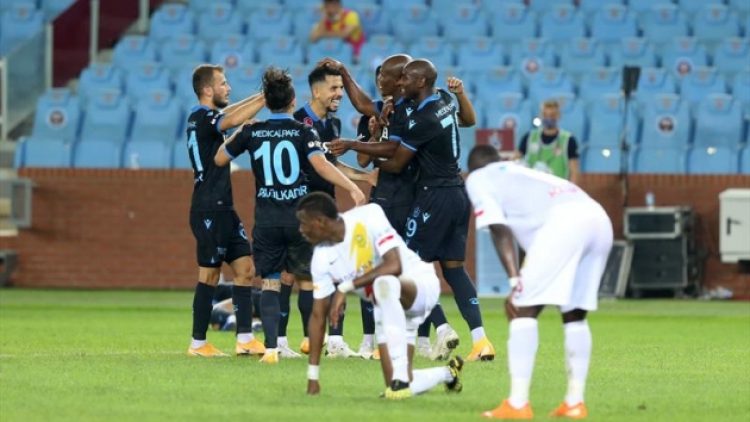 Afobeli Trabzonspor ilk galibiyetini aldı