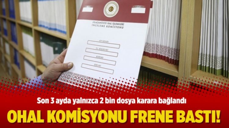 OHAL komisyonu frene bastı