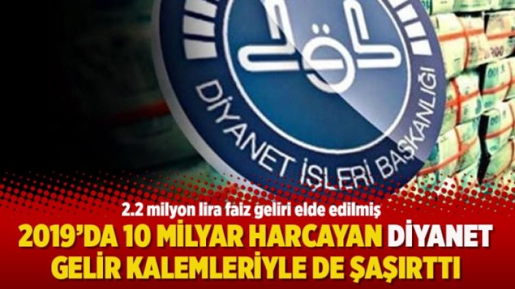 2019’da 10 milyar harcayan Diyanet gelir kalemleriyle de şaşırttı
